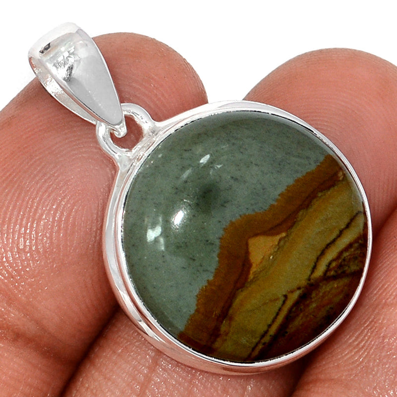 1.2" Rocky Butte Picture Jasper Pendants - APJP192