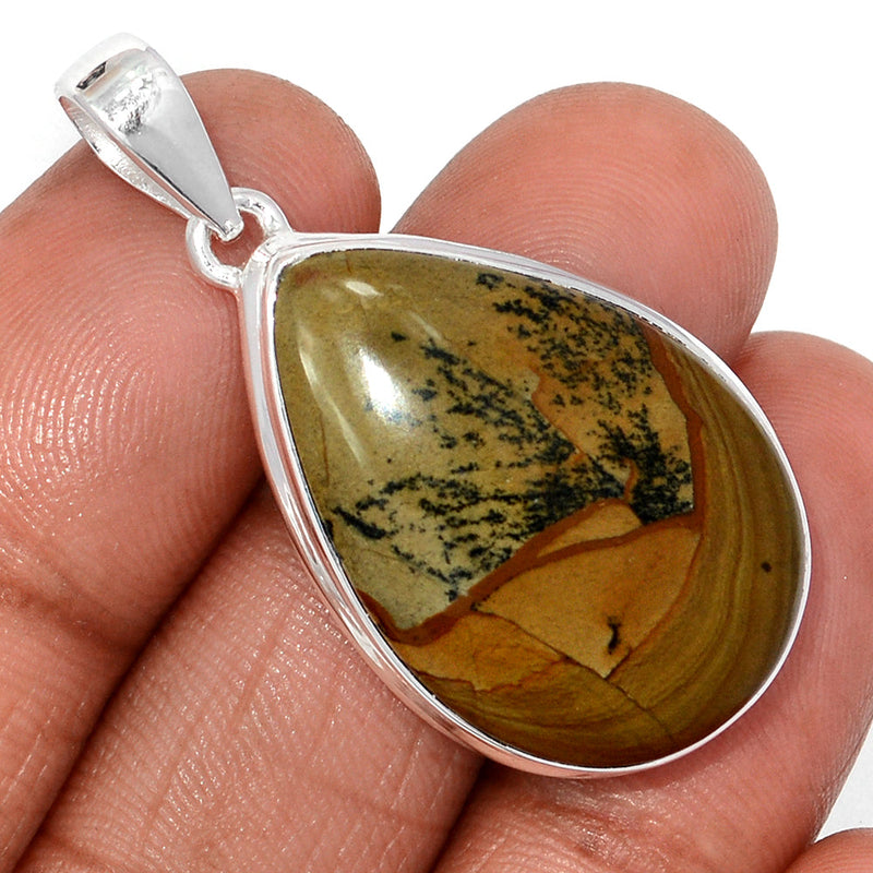 1.6" Rocky Butte Picture Jasper Pendants - APJP197