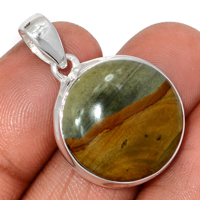 1.2" Rocky Butte Picture Jasper Pendants - APJP206