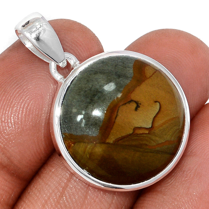 1.3" Rocky Butte Picture Jasper Pendants - APJP208