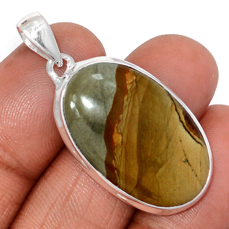 1.6" Rocky Butte Picture Jasper Pendants - APJP210