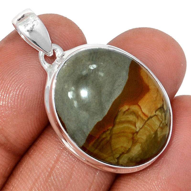 1.5" Rocky Butte Picture Jasper Pendants - APJP211