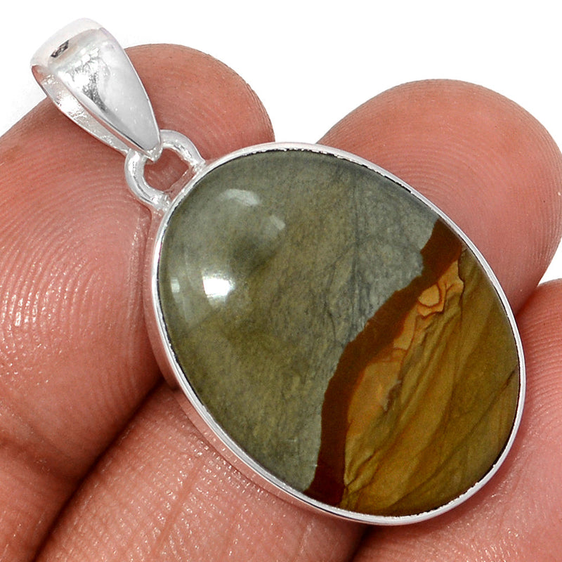 1.5" Rocky Butte Picture Jasper Pendants - APJP217