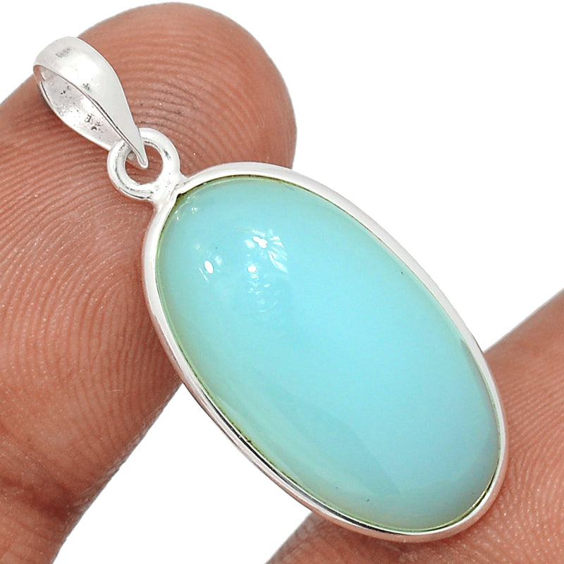 1.2" Aqua Chalcedony Pendants - AQCP1046