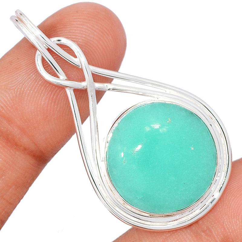 1.7" Aqua Chalcedony Pendants - AQCP1051