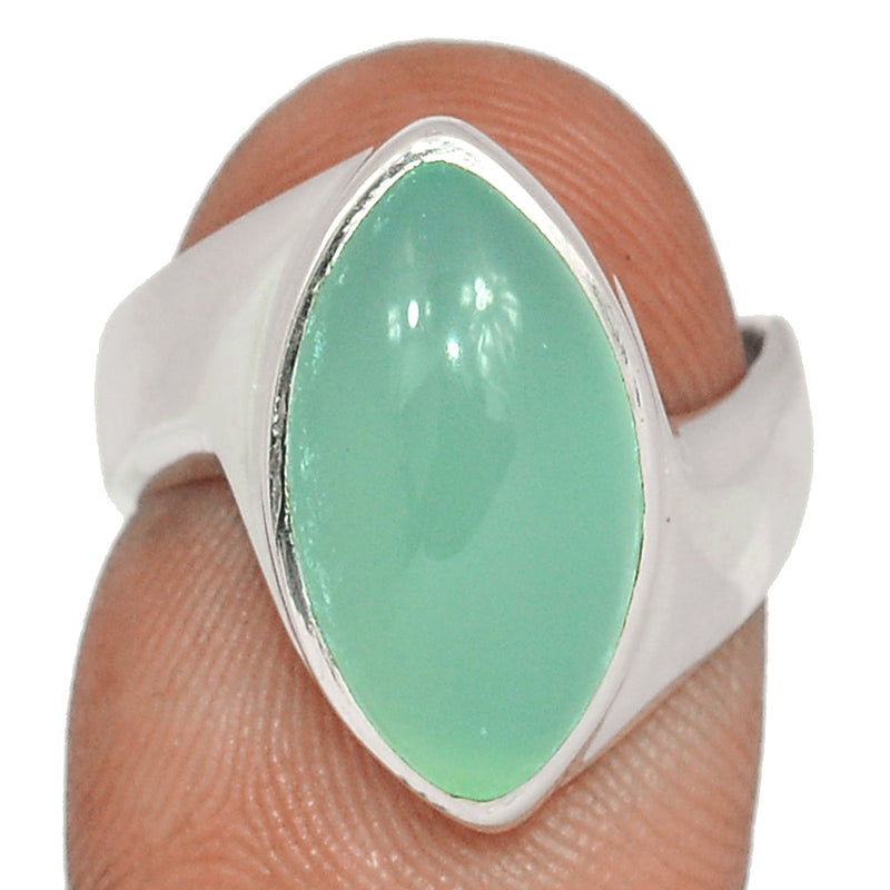 Solid - Aqua Chalcedony Ring - AQCR995