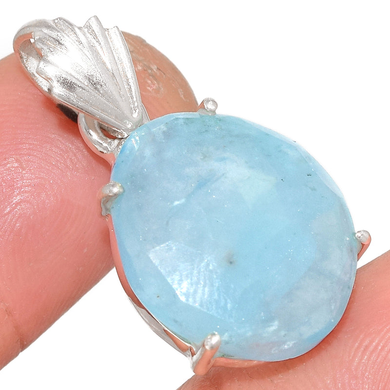 1.1" Claw - Aquamarine Faceted Pendants - AQFP1200