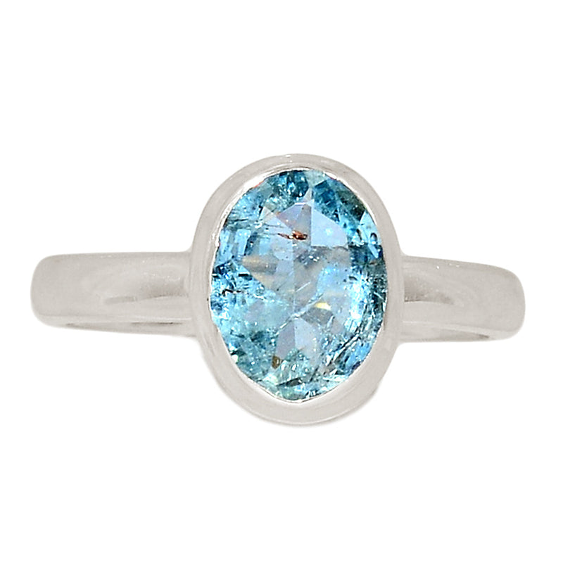 Aquamarine Faceted Ring - AQFR2046