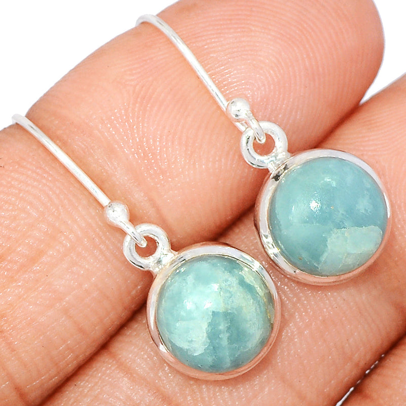 1.1" Aquamarine Earrings - AQME712