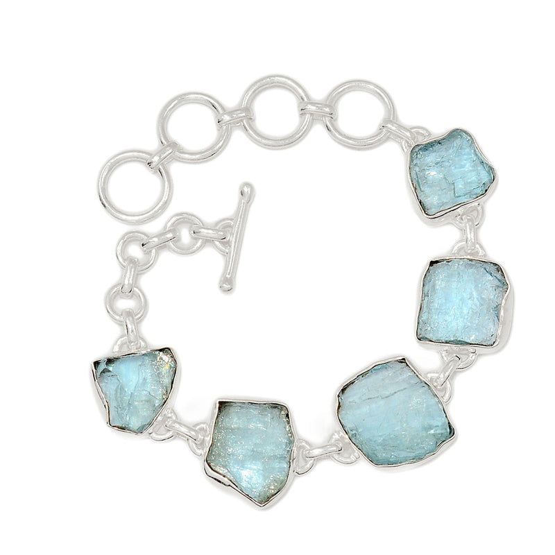 7.3" Aquamarine Rough Bracelets - AQRB75