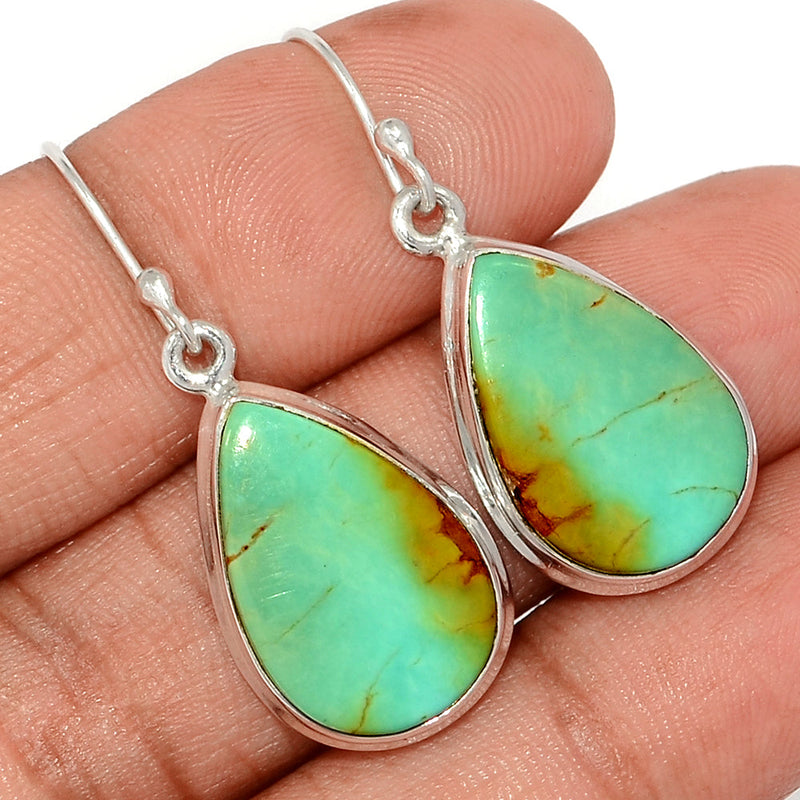 1.5" Number 8 Mine Turquoise Earrings - ATQE9