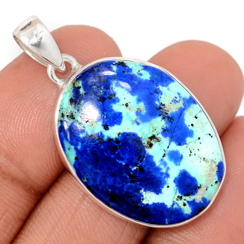 1.5" Azurite In Malachite Pendants - AZUP805