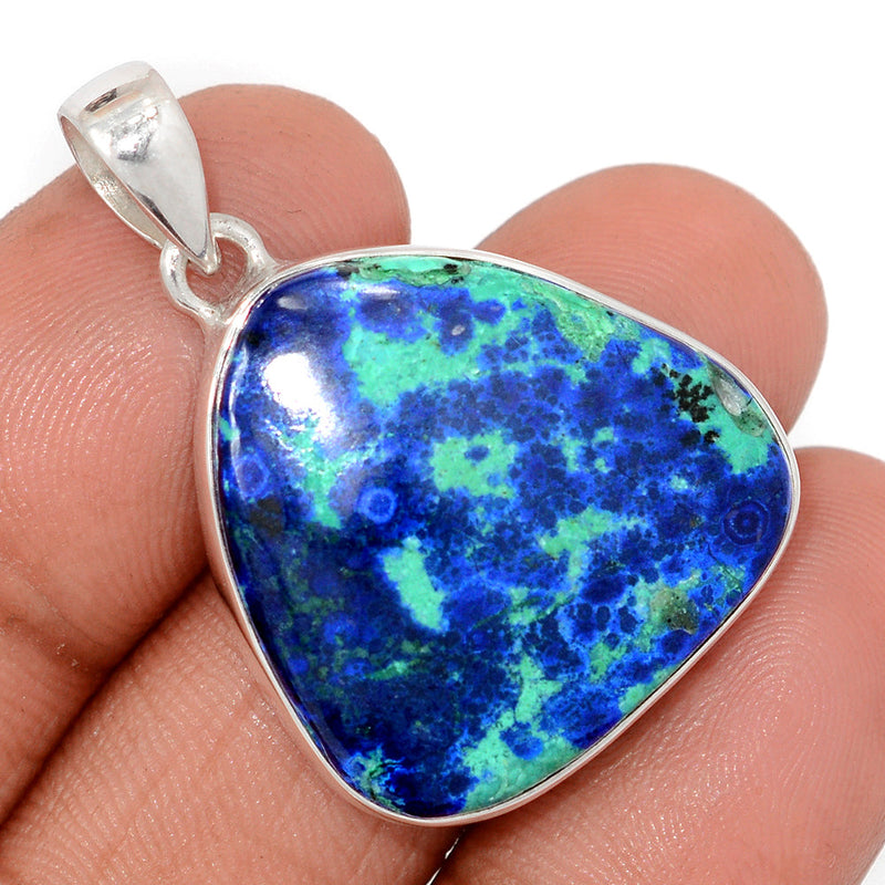 1.5" Azurite In Malachite Pendants - AZUP822