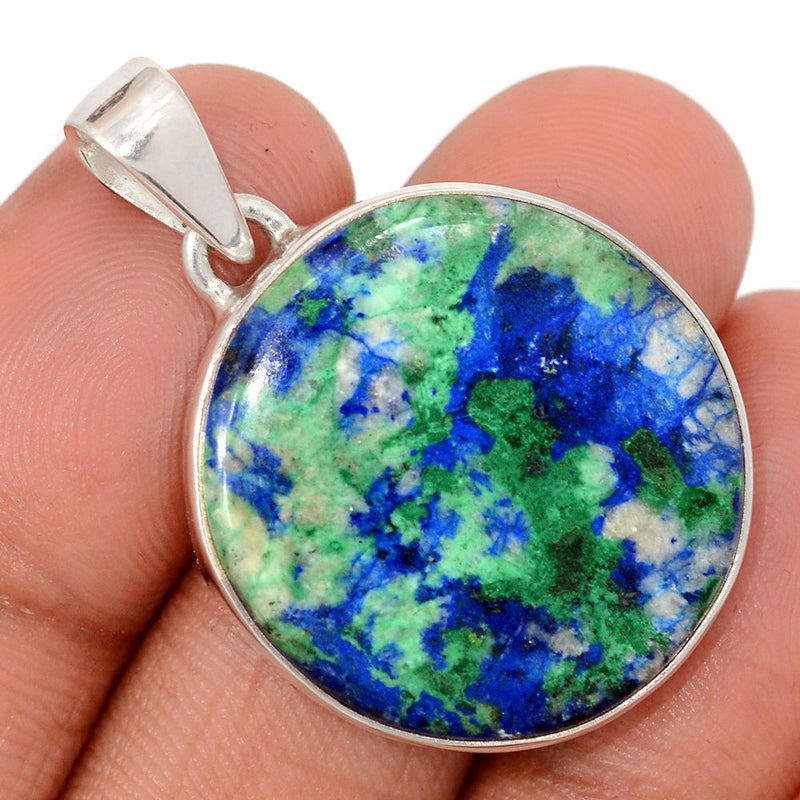 1.5" Azurite In Malachite Pendants - AZUP869