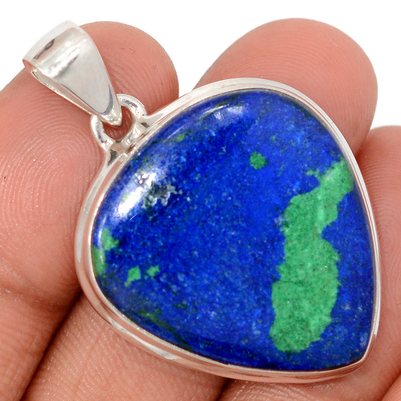 1.6" Azurite In Malachite Pendants - AZUP887