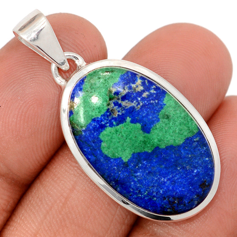 1.5" Azurite In Malachite Pendants - AZUP888