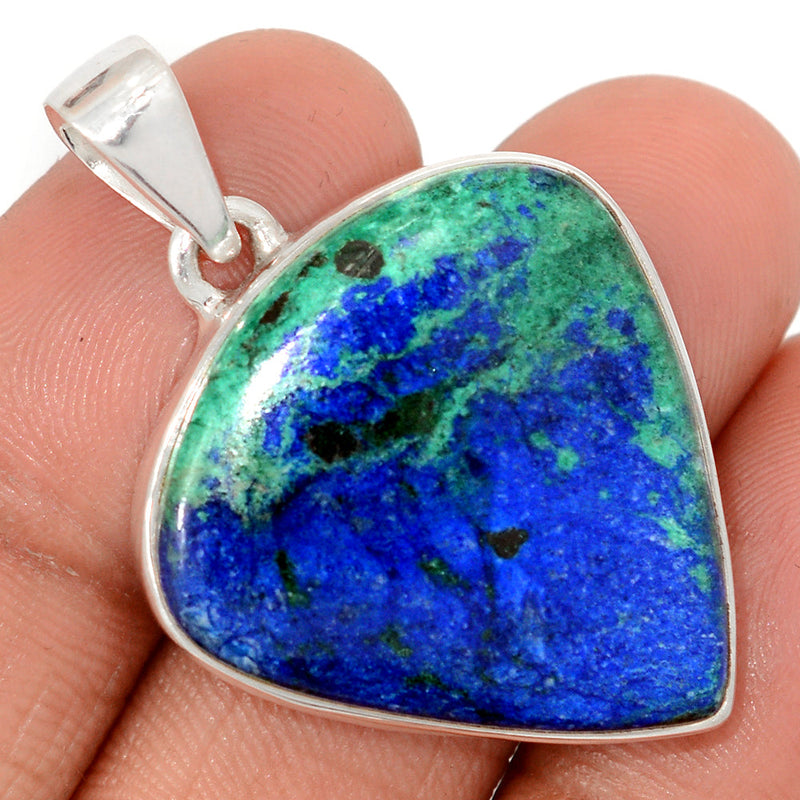 1.6" Azurite In Malachite Pendants - AZUP893