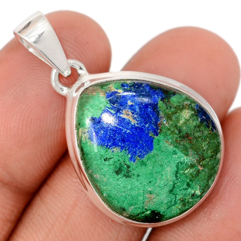 1.5" Azurite In Malachite Pendants - AZUP905