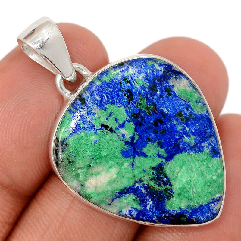 1.6" Azurite In Malachite Pendants - AZUP910