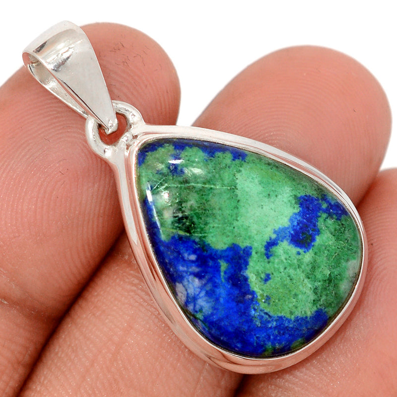 1.5" Azurite In Malachite Pendants - AZUP927