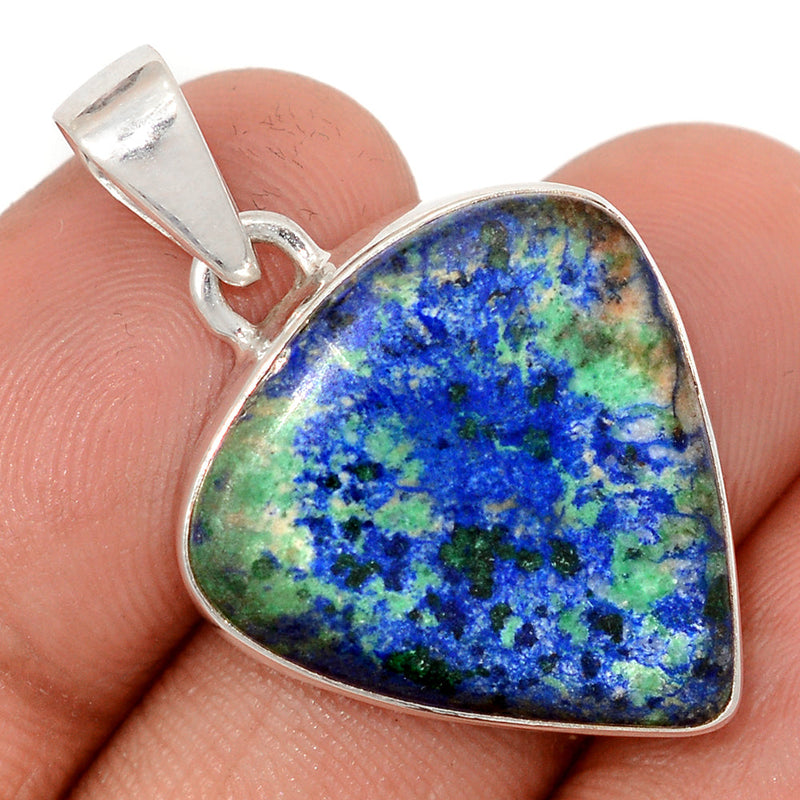 1.3" Azurite In Malachite Pendants - AZUP933