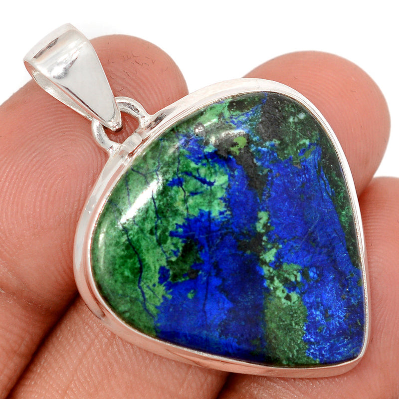 1.6" Azurite In Malachite Pendants - AZUP936