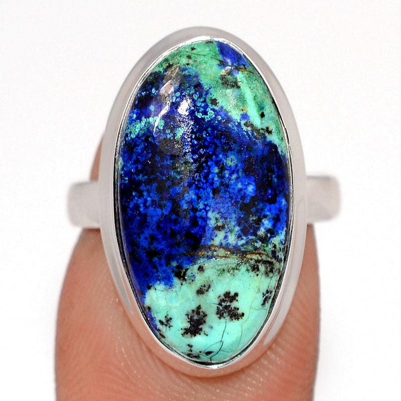 Azurite In Malachite Ring - AZUR278