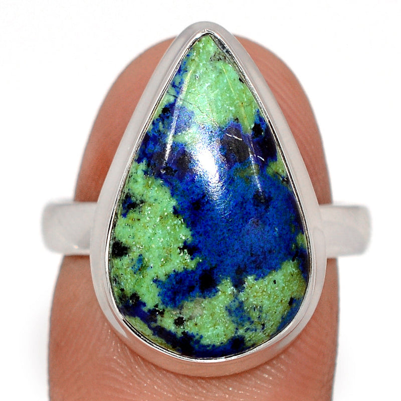 Azurite In Malachite Ring - AZUR285