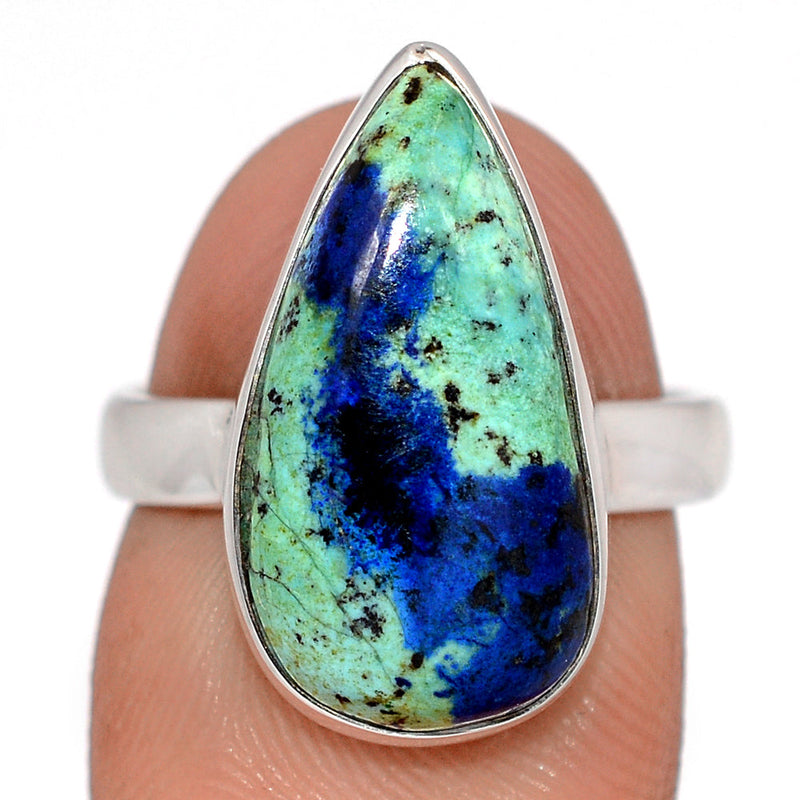 Azurite In Malachite Ring - AZUR286