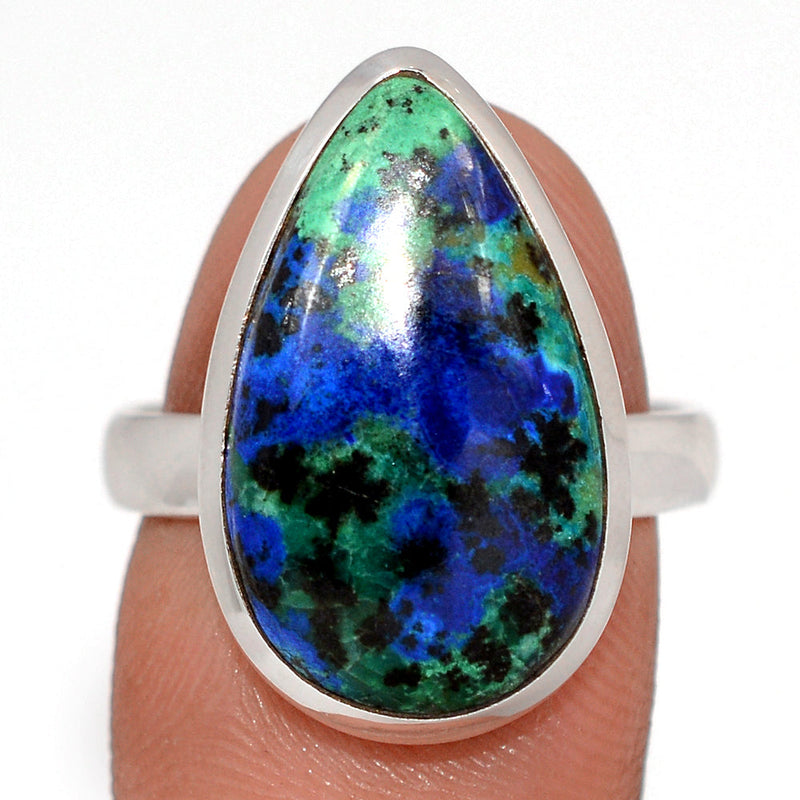 Azurite In Malachite Ring - AZUR291