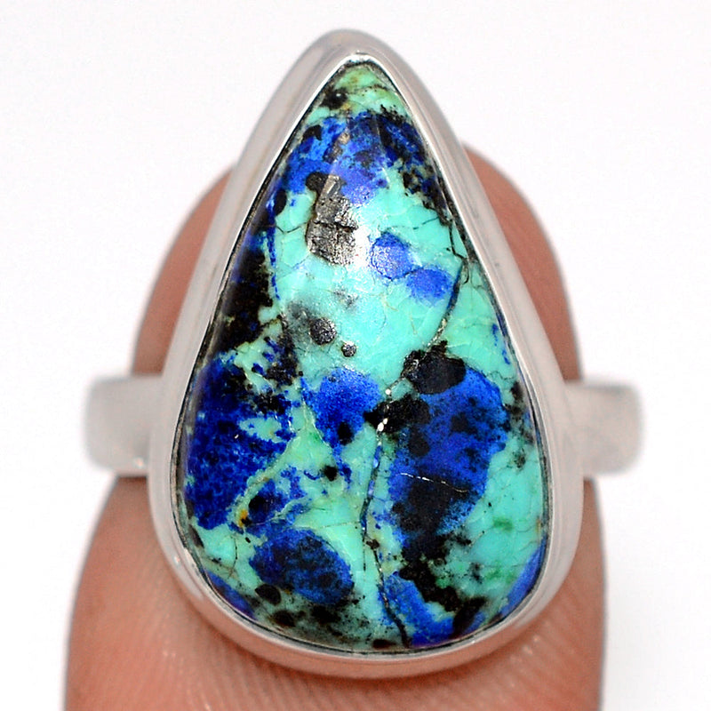 Azurite In Malachite Ring - AZUR306