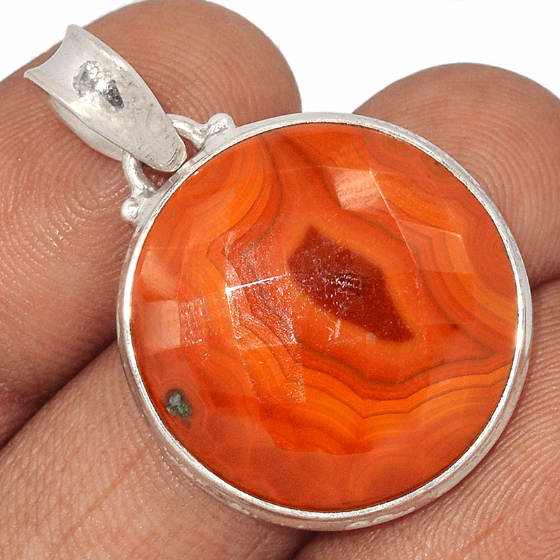 1.5" Botswana Agate Faceted Pendants - BAFP48