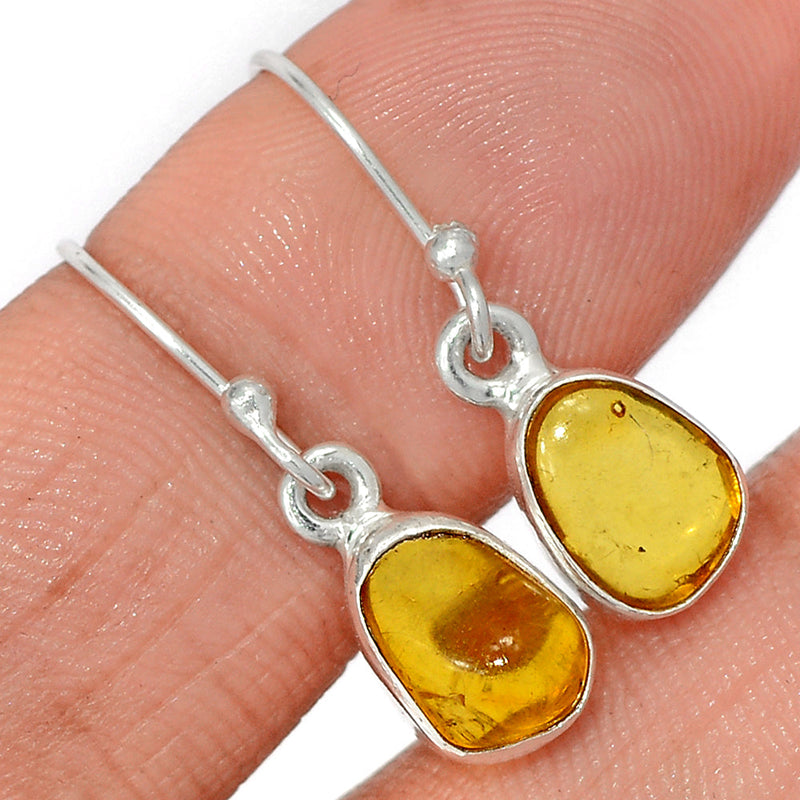 1.1" Baltic Amber Earrings - BAME217