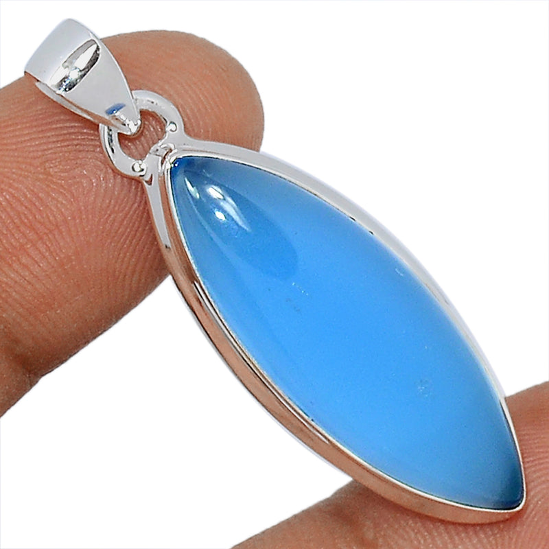 1.7" Blue Chalcedony Pendants - BCDP714