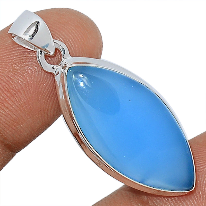 1.5" Blue Chalcedony Pendants - BCDP753