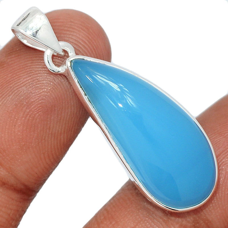 1.5" Blue Chalcedony Pendants - BCDP876