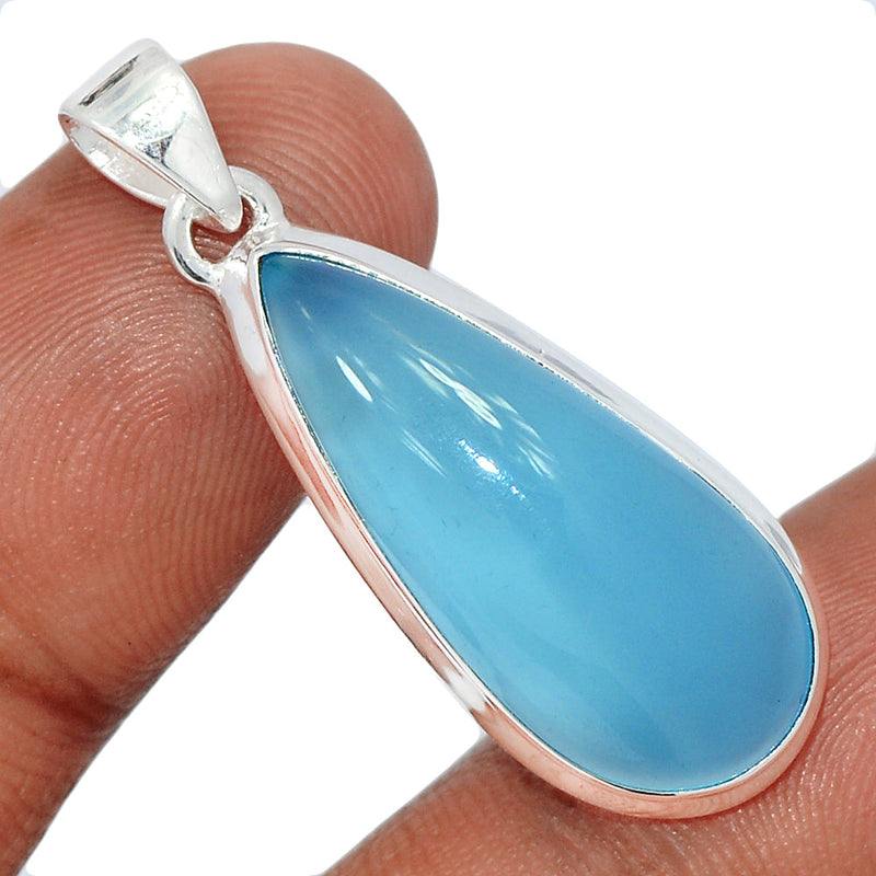 1.5" Blue Chalcedony Pendants - BCDP879