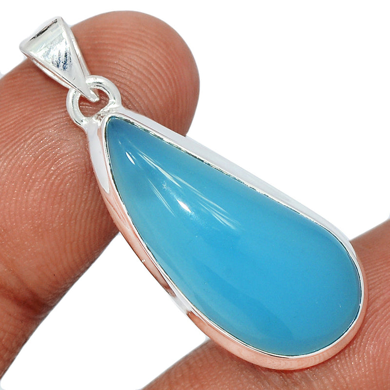 1.5" Blue Chalcedony Pendants - BCDP880