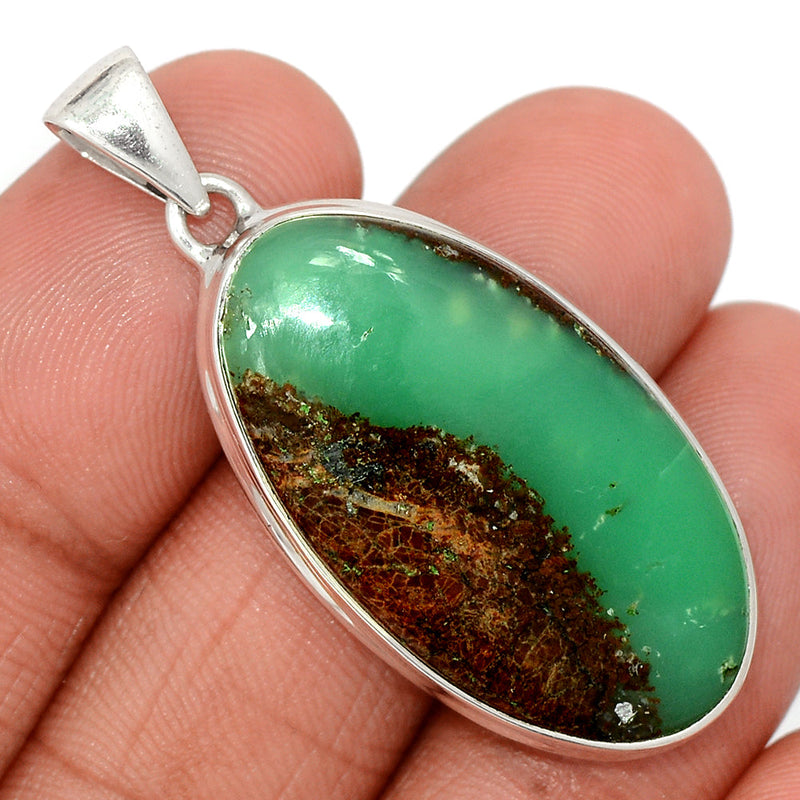 1.7" Boulder Chrysoprase Pendants - BCPP812