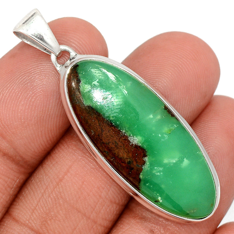 1.8" Boulder Chrysoprase Pendants - BCPP815