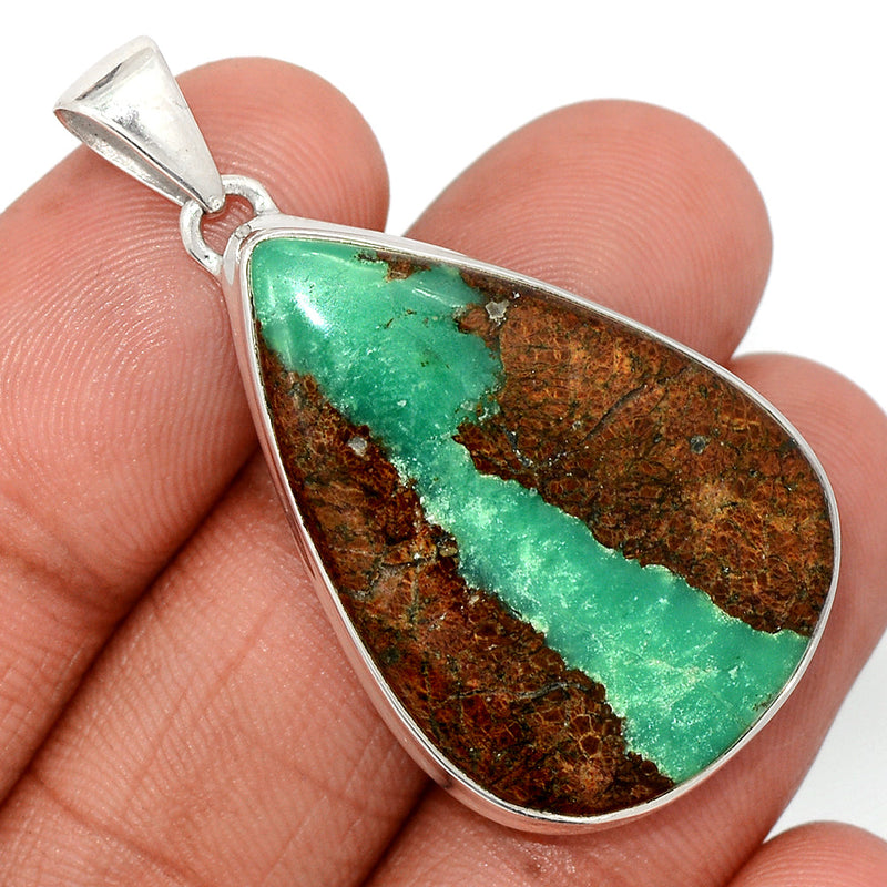 1.7" Boulder Chrysoprase Pendants - BCPP818