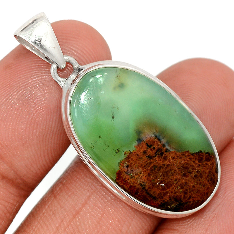 1.6" Boulder Chrysoprase Pendants - BCPP820