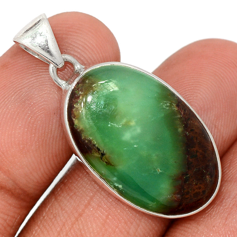 1.5" Boulder Chrysoprase Pendants - BCPP830