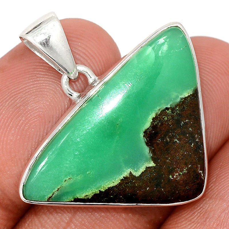 1.2" Boulder Chrysoprase Pendants - BCPP834