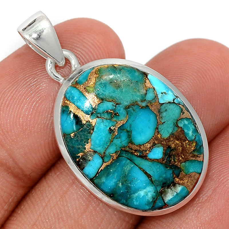 1.5" Blue Copper Tuquoise Pendants - BCTP1444