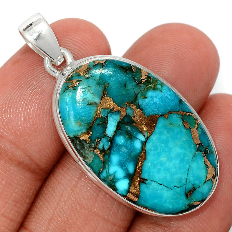 1.7" Blue Copper Tuquoise Pendants - BCTP1446