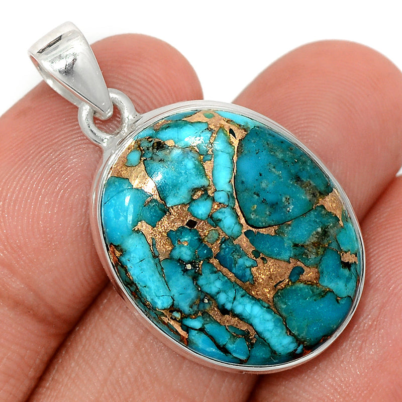 1.5" Blue Copper Tuquoise Pendants - BCTP1454