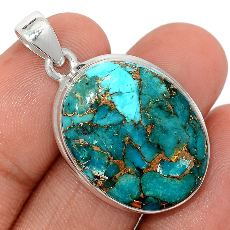 1.5" Blue Copper Tuquoise Pendants - BCTP1459