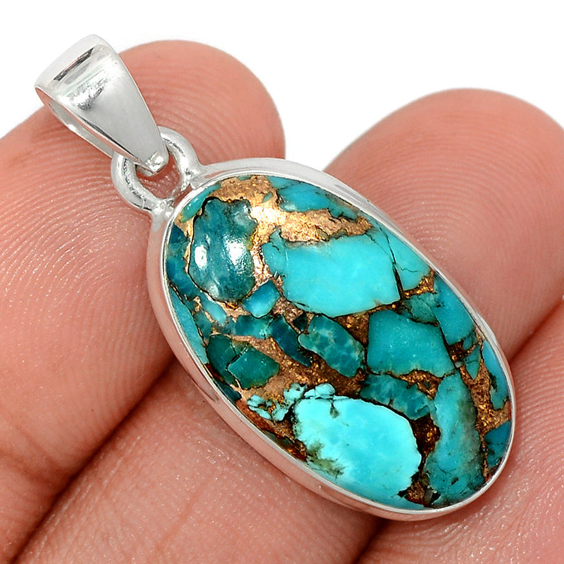 1.5" Blue Copper Tuquoise Pendants - BCTP1460