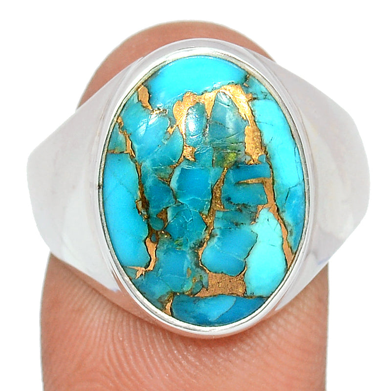 Solid - Blue Copper Turquoise Ring - BCTR1745